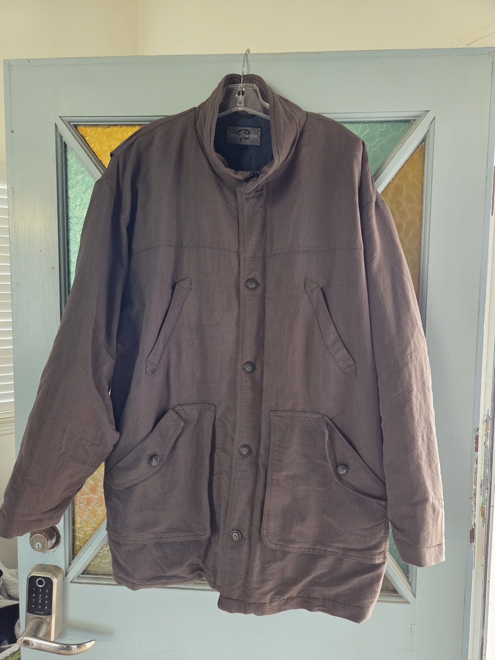 Geoffrey Beene Men's Lined Field Barn Jacket (L)